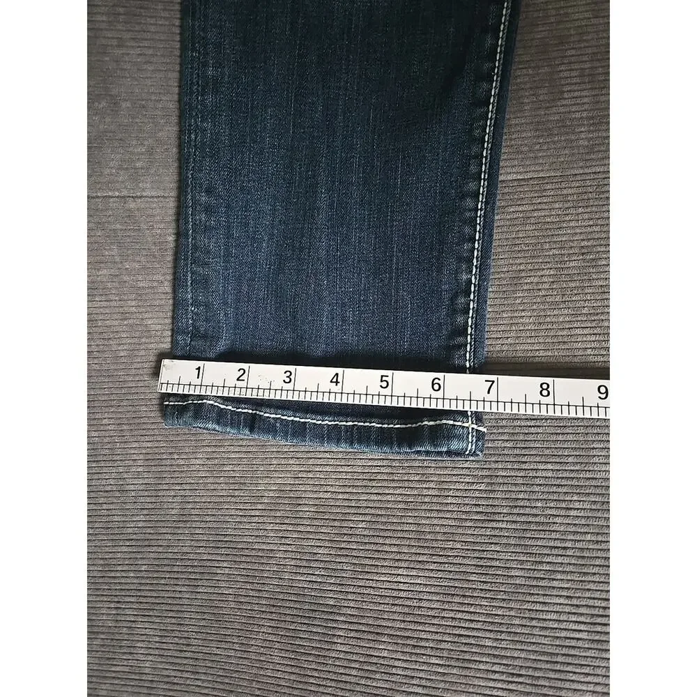 BKE Jeans‎ Womens Size 27 Blue Stella Cropped Straight Leg Stretch